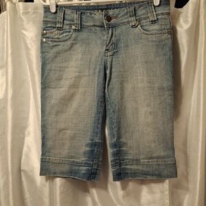 Hydraulic Light Blue Jean Shorts 7/8